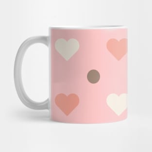 Cute Pink Love Pattern Seamless Doodle Mug